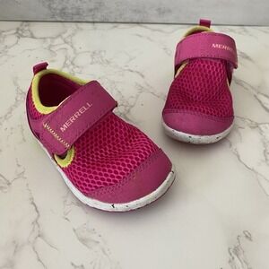 Merrell Bare Steps‎ Chroma Water Shoe Toddler Sz 5.5 Pink *Missing insole*